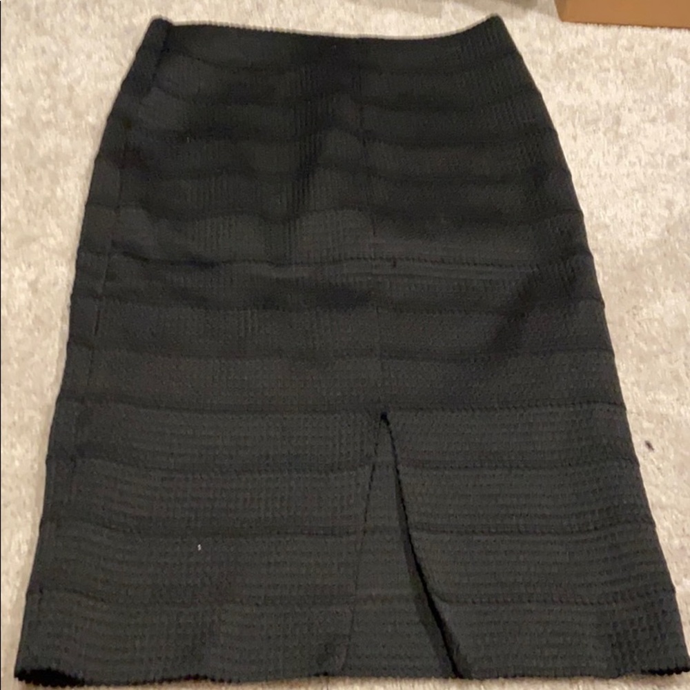 Long pencil skirt-ribbed